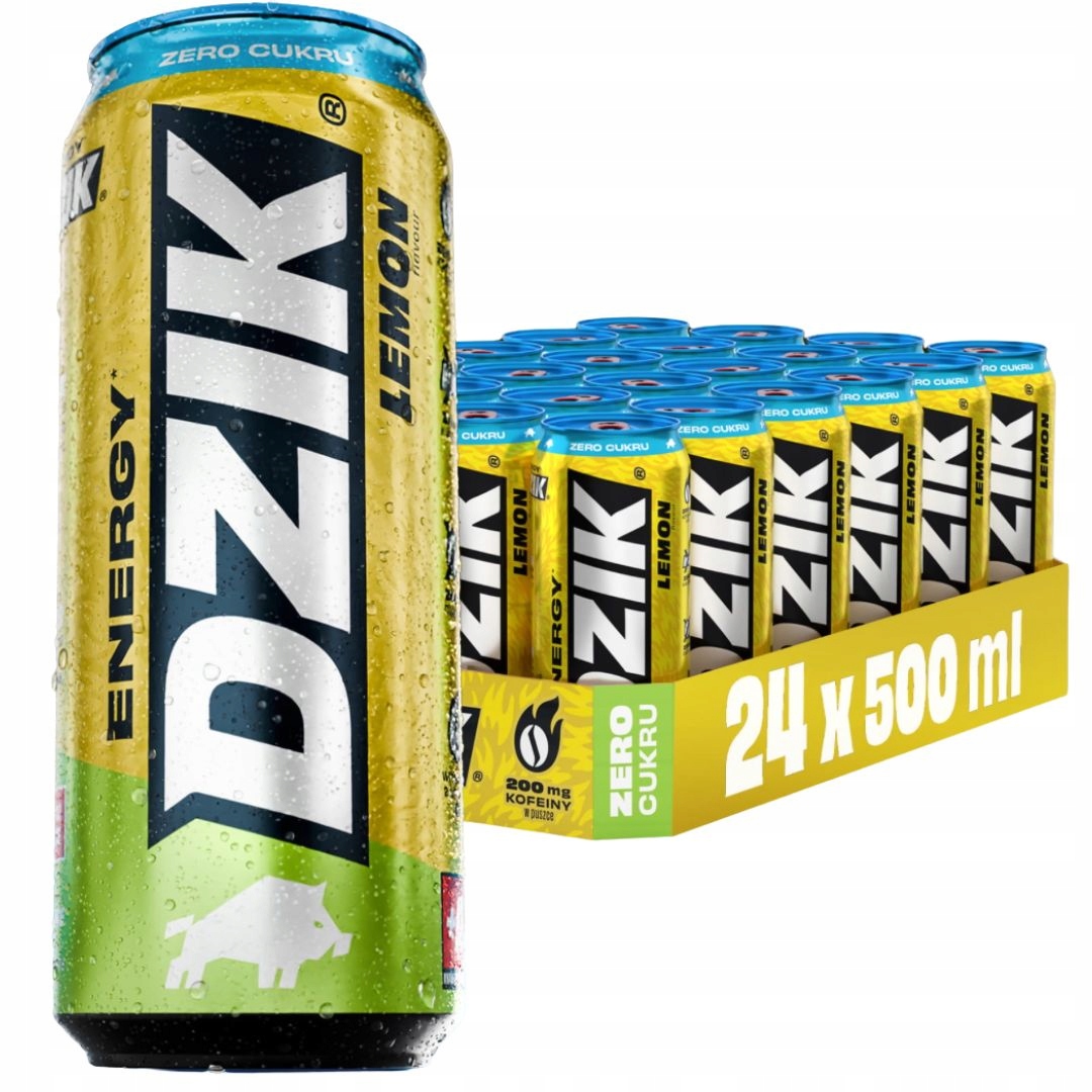 Wk Dzik Energy 500 ml Napój energetyczny Energetyk 0 kalorii 0 cukru koks