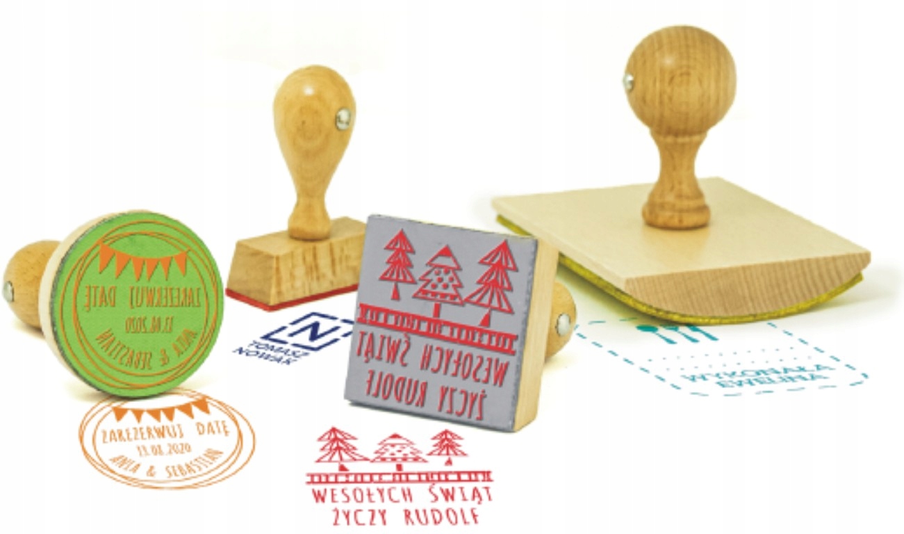 GRYF EXLIBRIS PIECZĄTKA OKRĄGŁA STEMPEL 13 KOLORÓW Kolor odbicia czarny czerwony fioletowy niebieski zielony