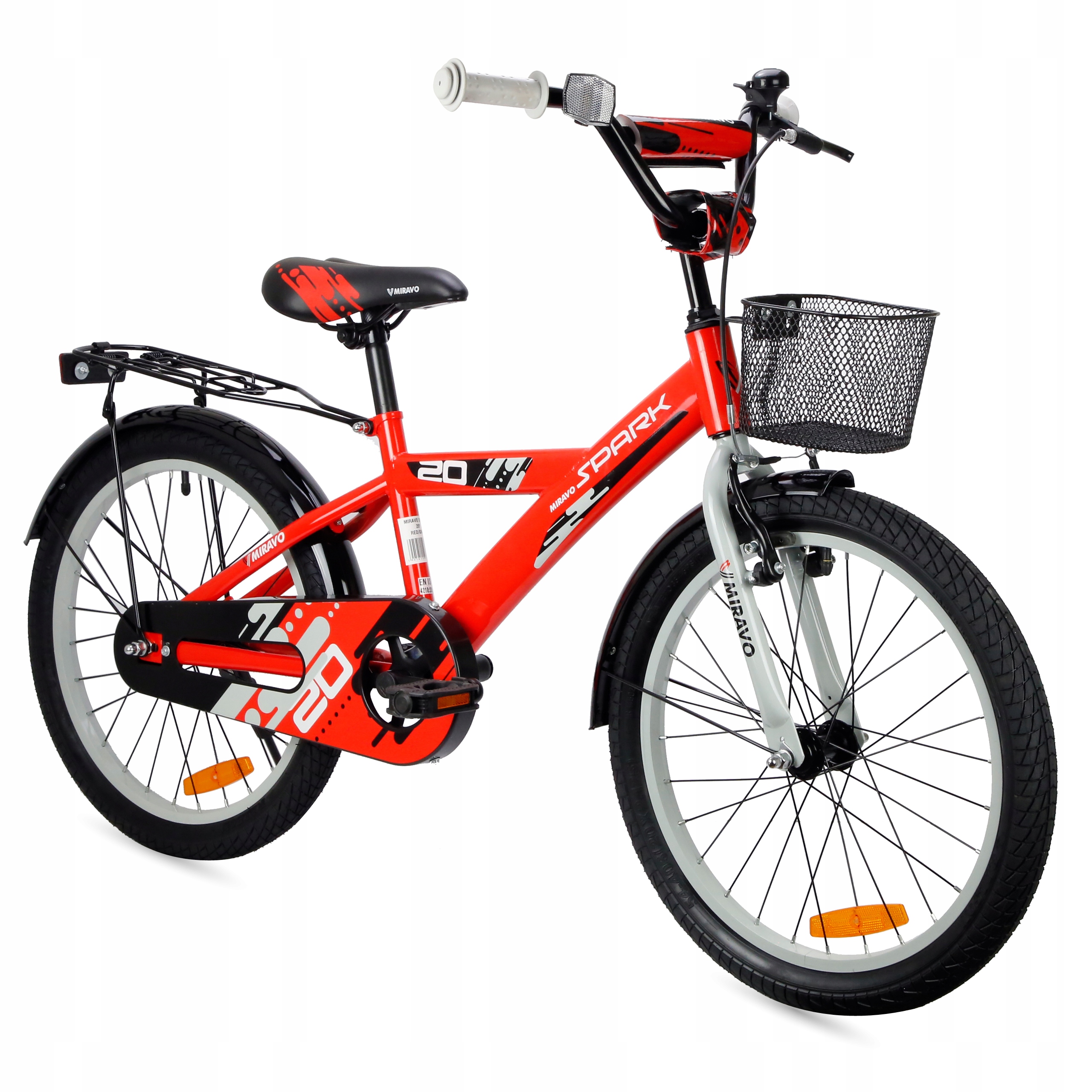Rowerek Dziecięcy 20 Cali Miravo Rower Dla Chłopca Koszyk I Stopka