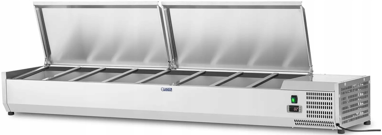 Nadstawa chłodnicza 9xGN1/3 200x39cm Royal Catering RCKV-200/39-S9 10010948
