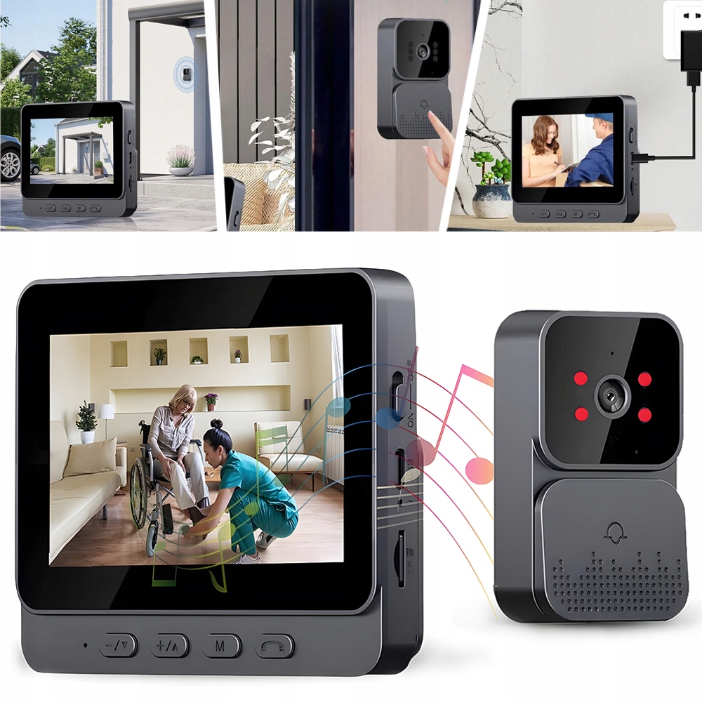 BEZPRZEWODOWY DOMOFON WIDEODOMOFONOWY, ZESTAWY DOMOFONOWE INTELIGENTNEGO