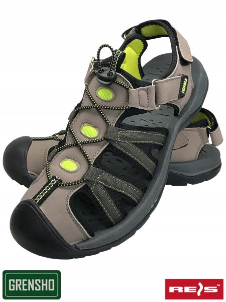 Pánské Sandály 41 Béžovo-seledinové