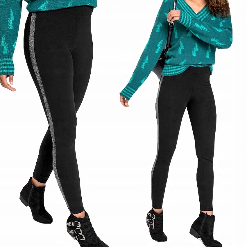

Leginsy z Lampasami Bambusowe Wysoki Stan ## L/XL