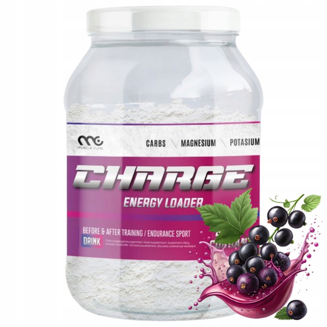 Muscle Clinic ChargeUP 1000g Carbo MIX rybízu sacharidy uhlí
