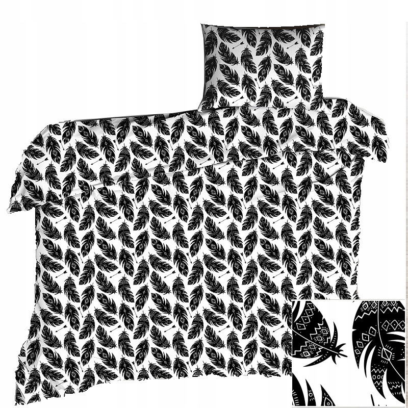 Pościel bawełniana 160x100 60x40 do łóżeczka dziecięcego piórka 003czr