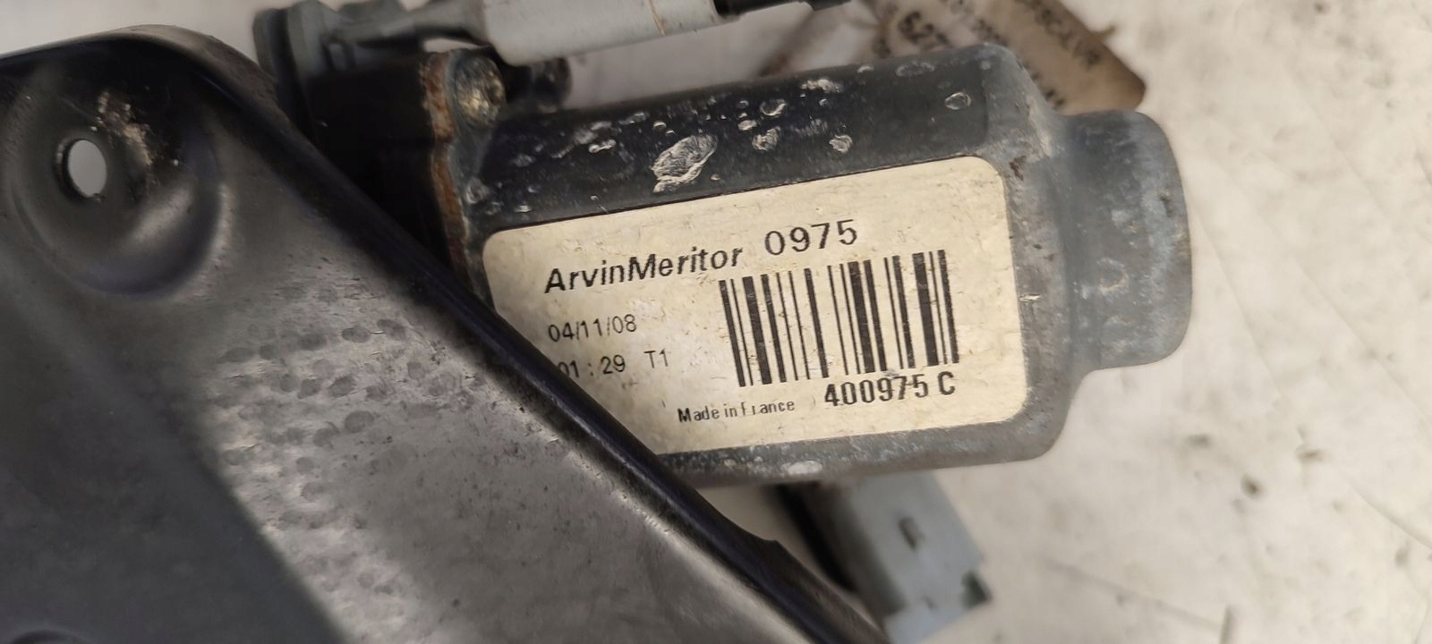 window regulator right rear part mechanism Peugeot 207 CC