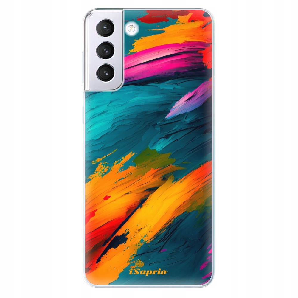 Silikonowe etui iSaprio Blue Paint do Samsung Galaxy S21+