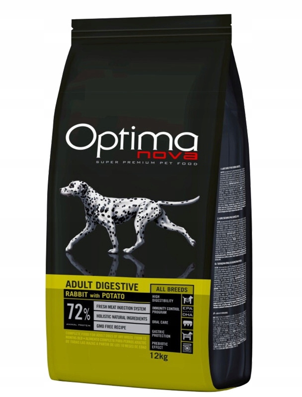 Levně Optimanova Adult Digestive Rabbit Králík 12KG Krmivo