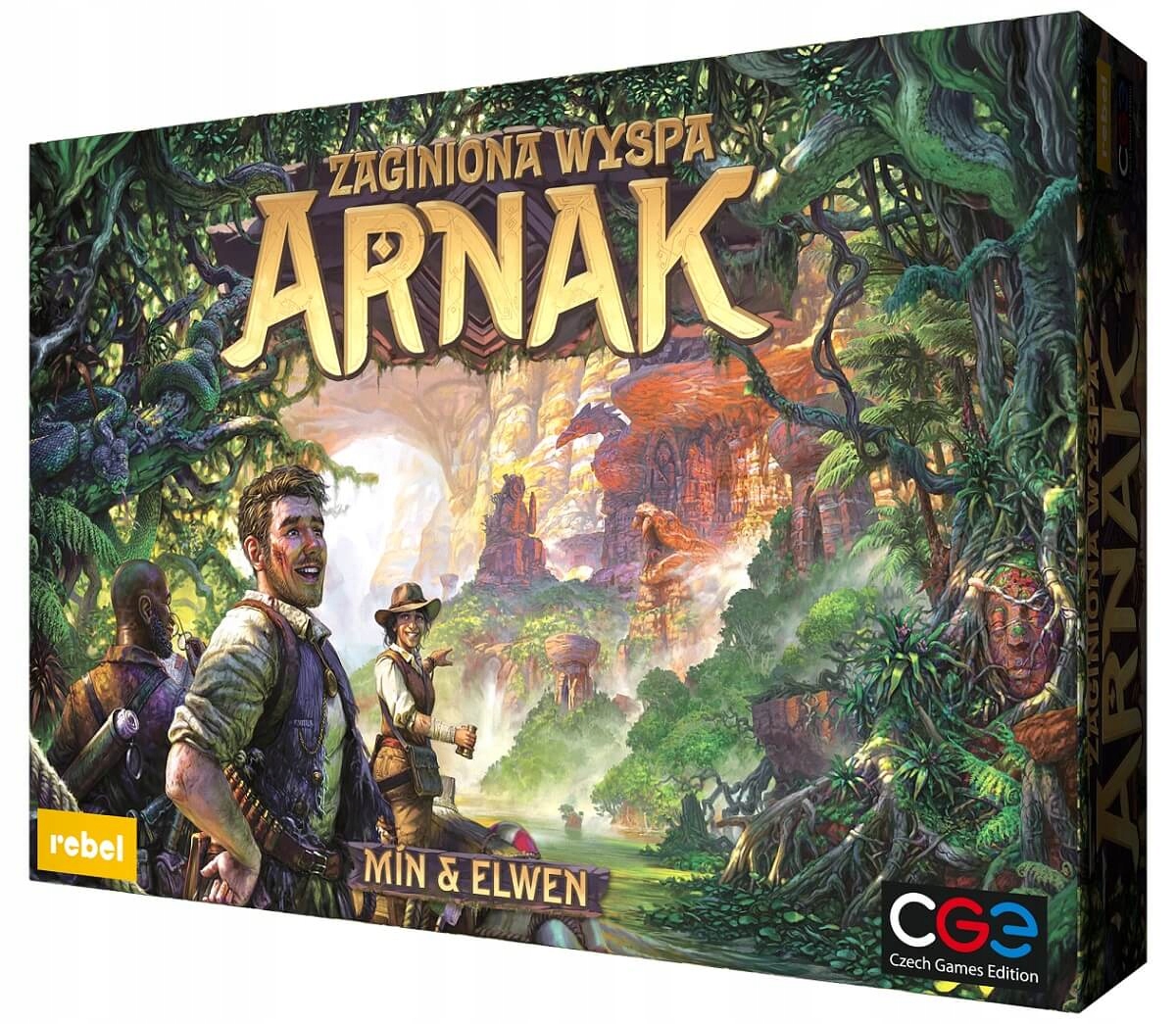 Gra planszowa zaginiona wyspa Arnak Rebel .
