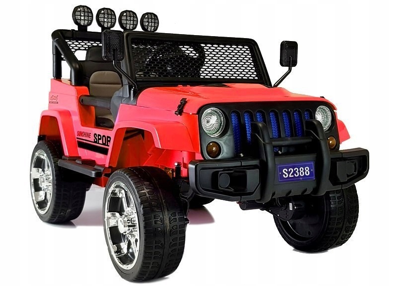 Auto na Akumulator S2388 Jeep Czerwony 4x45W Lean Cars