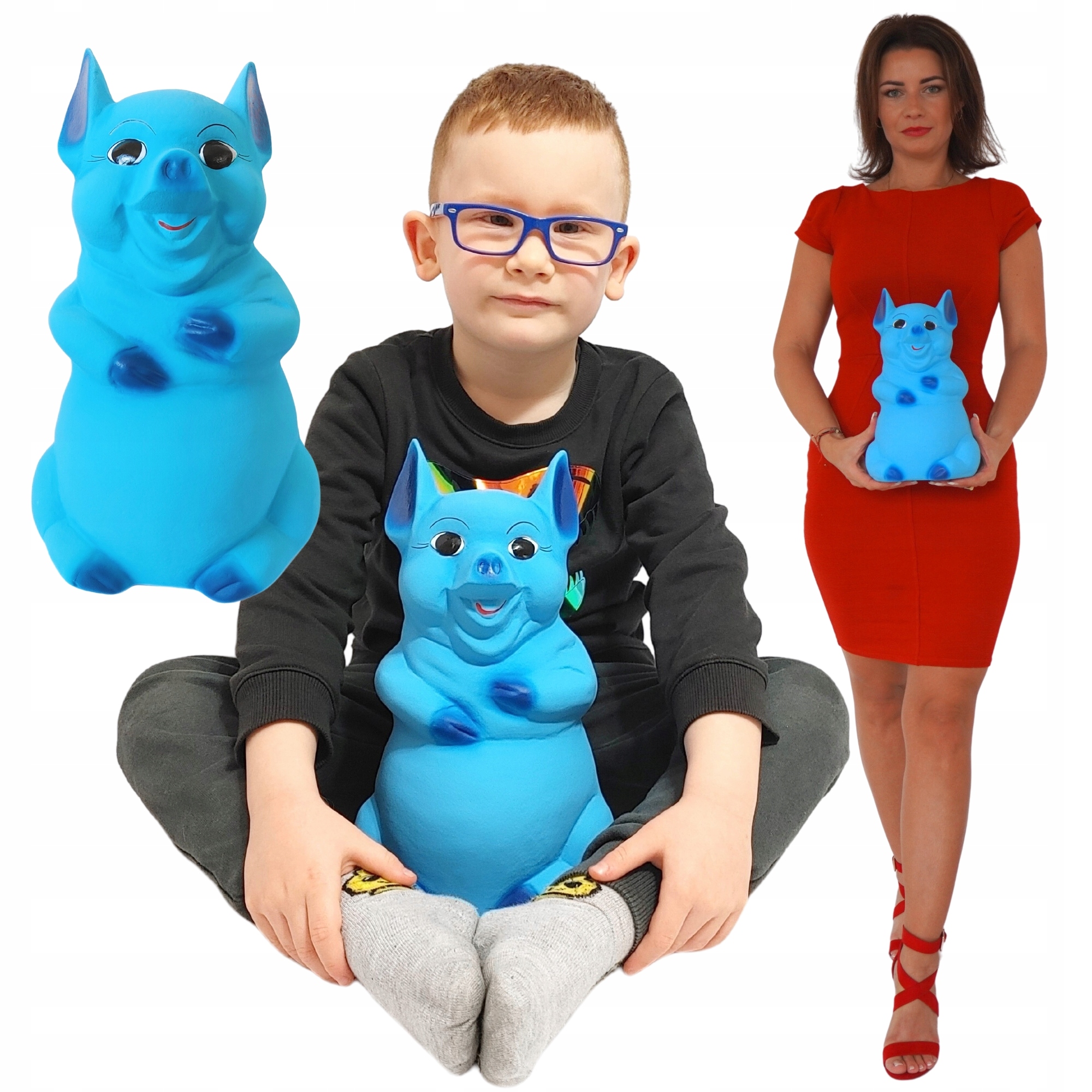 Prasátko Pokladnička Velká Modrá Pro Chlapečka XXL