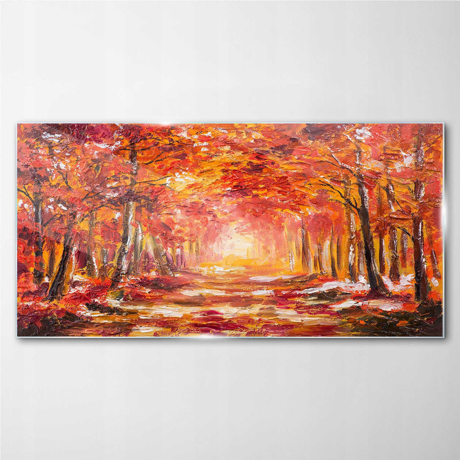 

Obraz szklany Las liście jesień przyroda 140x70 cm