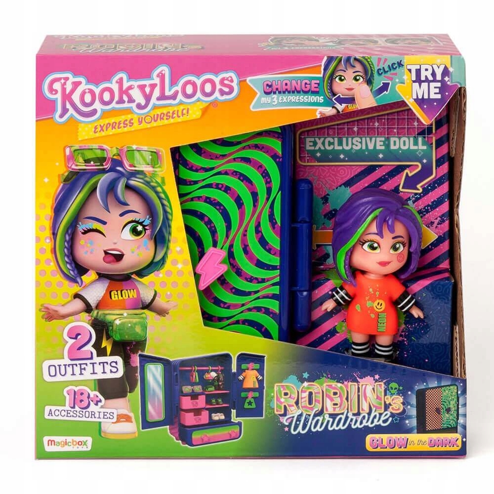 

Kookyloos Robin's Wardrobe Szafa Z Ubraniami Lalka