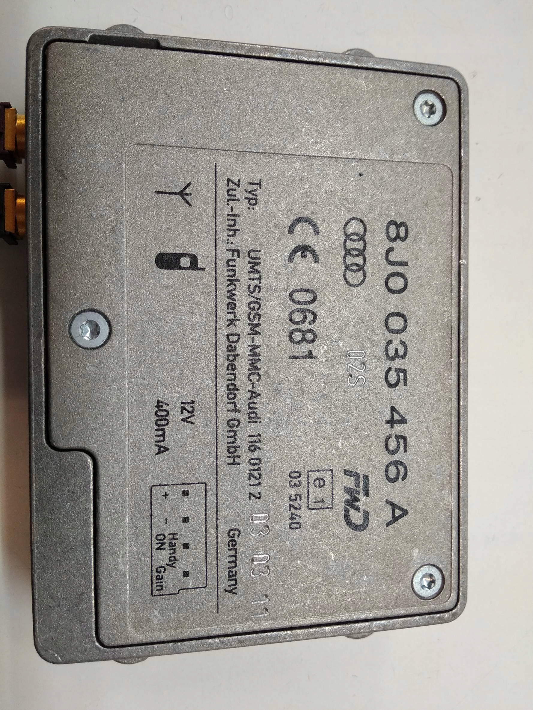 amplifier 8J0035456A Audi A4 IV (2008-2015) B8