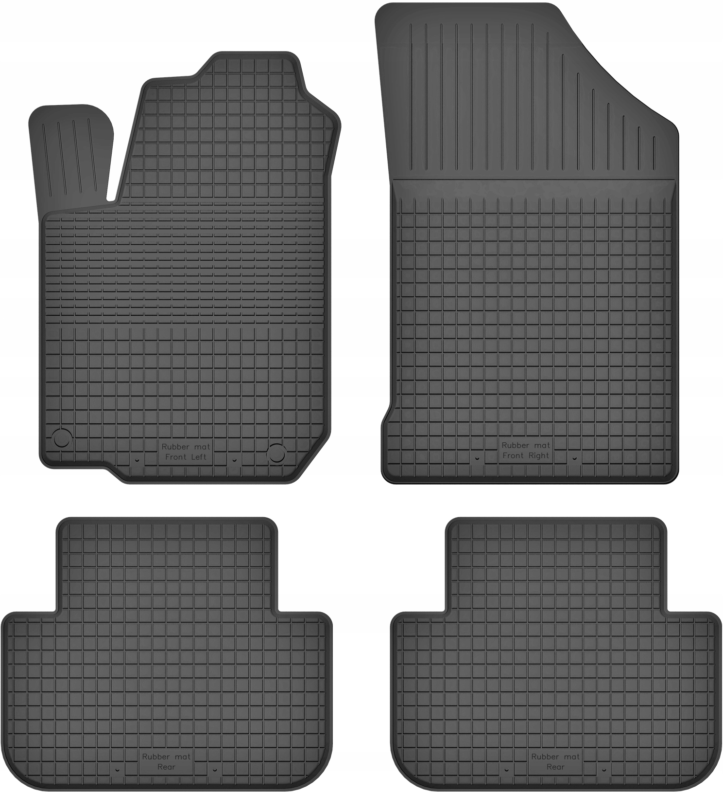 Dywaniki gumowe wycieraczki z rantem uni do Toyota RAV4 II 2000-2005