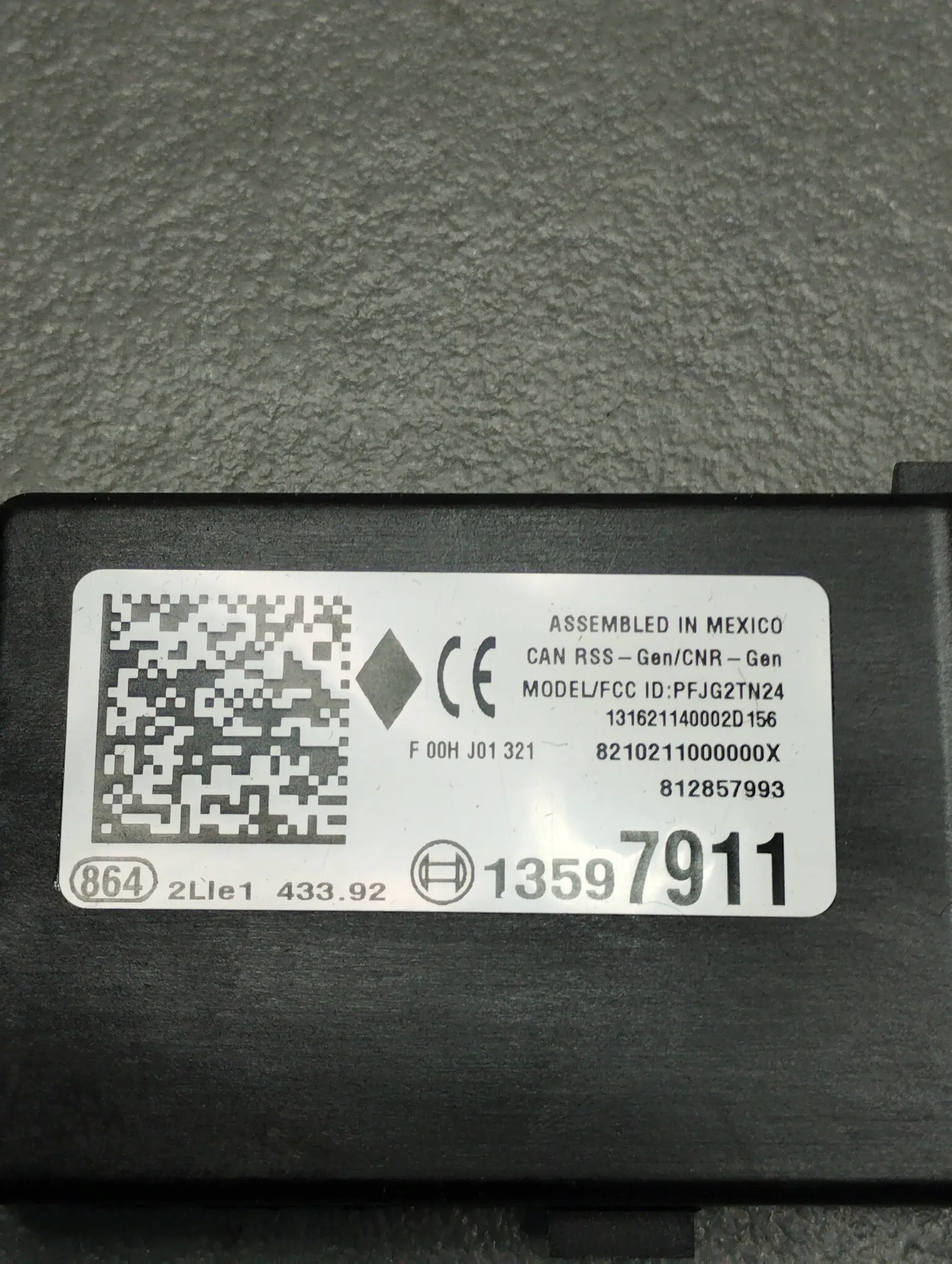 Opel Insignia A modulo Della serratura 13597911