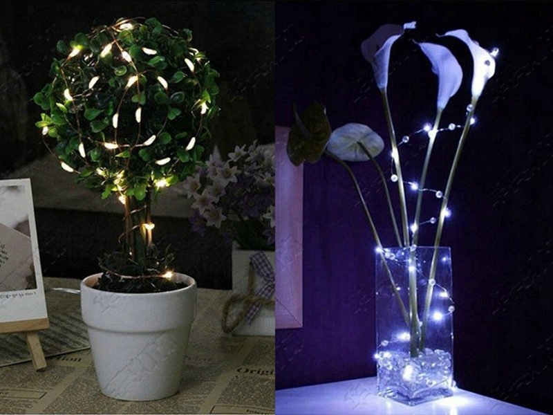 LAMPKI 20 LED NA BATERIE DRUCIK ZIMNE BIAŁE Marka Tropic