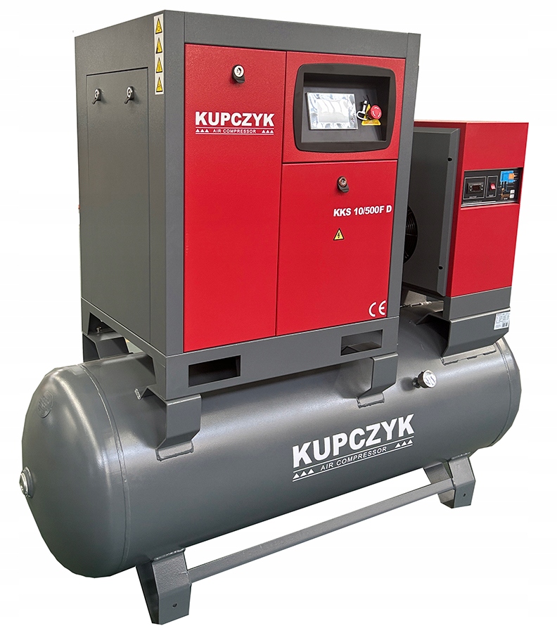 Kompresor śrubowy Kupczyk KKS 10/300 FD 950 l/min 7,5 KW Falownik Osuszacz Kod producenta KKS10/300FD
