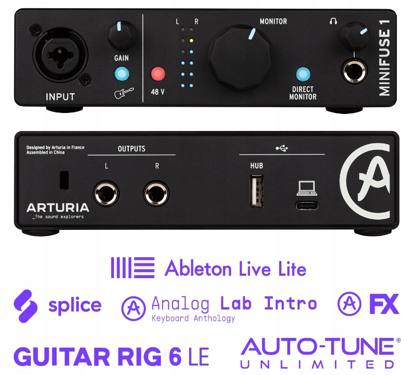Arturia MiniFuse 1 Usb audio rozhraní balíček bezplatného softwaru