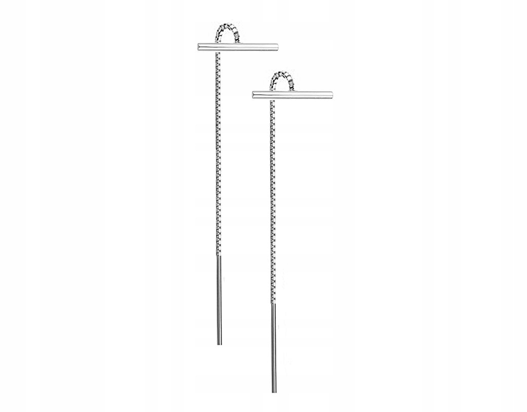 

Kolczyki Przekładane Przeciągane Wiszące Rurki 925