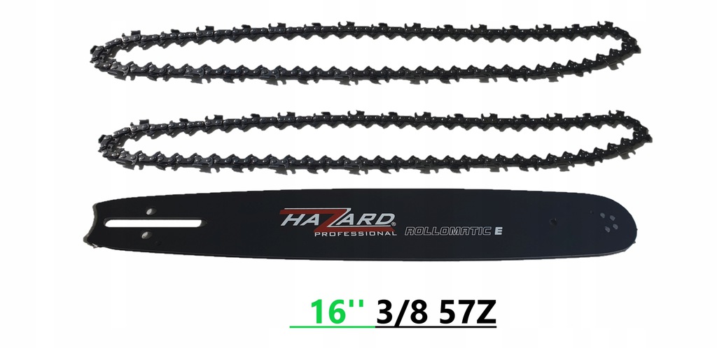 

Prowadnica 16" 3/8''050 57 Piły +2ŁAŃCUCHY