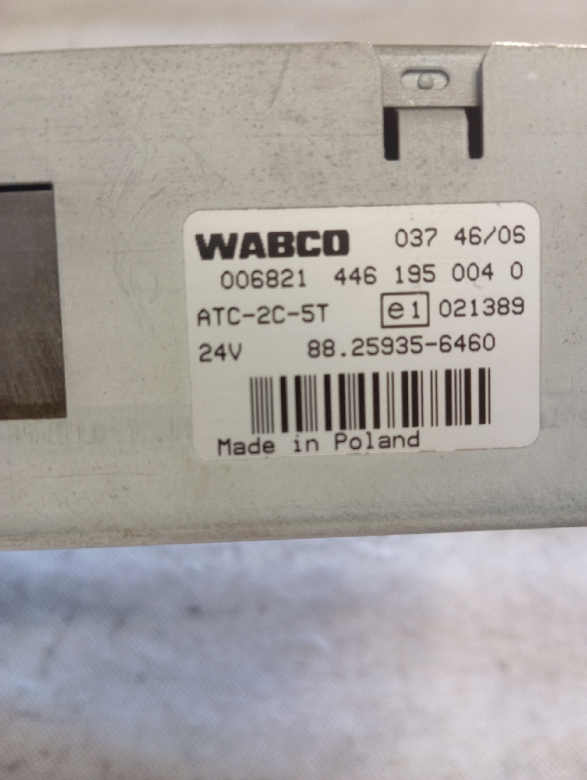 Panel des lüfters Wabco 4461950040