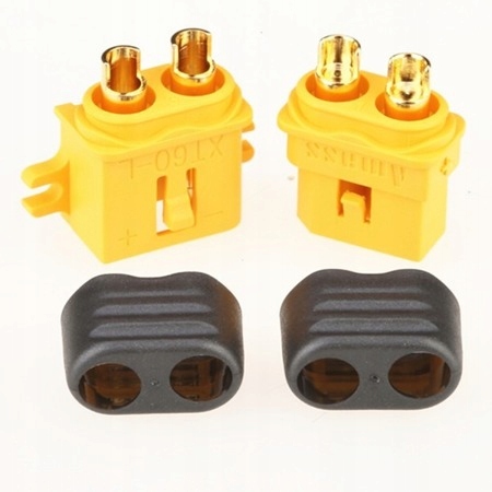 

Wtyki XT60-L z osłoną i stopką Konektor XT-60 ucho