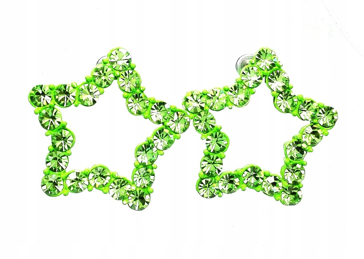 

Kolczyki gwiazdki z cyrkoniami stars gwiazda