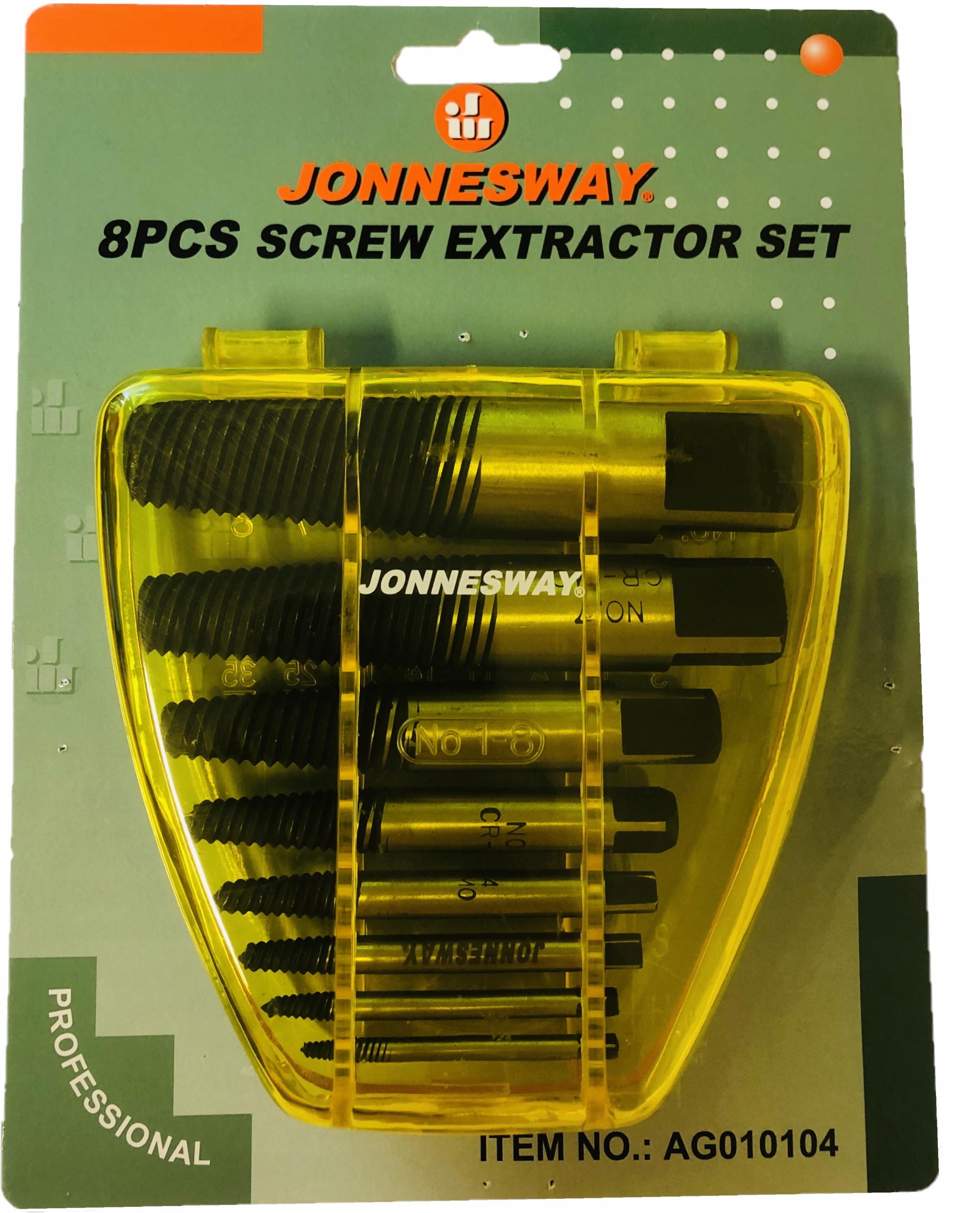 

Jonnesway Wykrętaki do urwanych śrub 8 sztuk