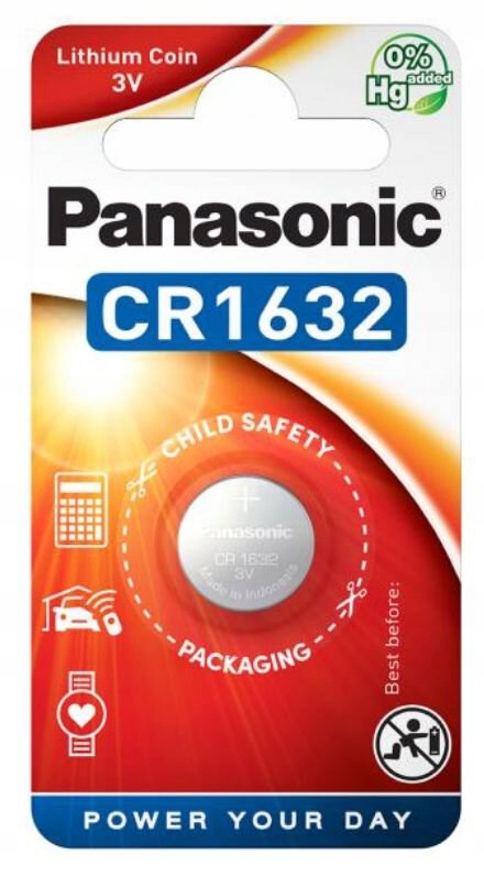 

Bateria litowa CR1632 Panasonic Oryginał Indonezja