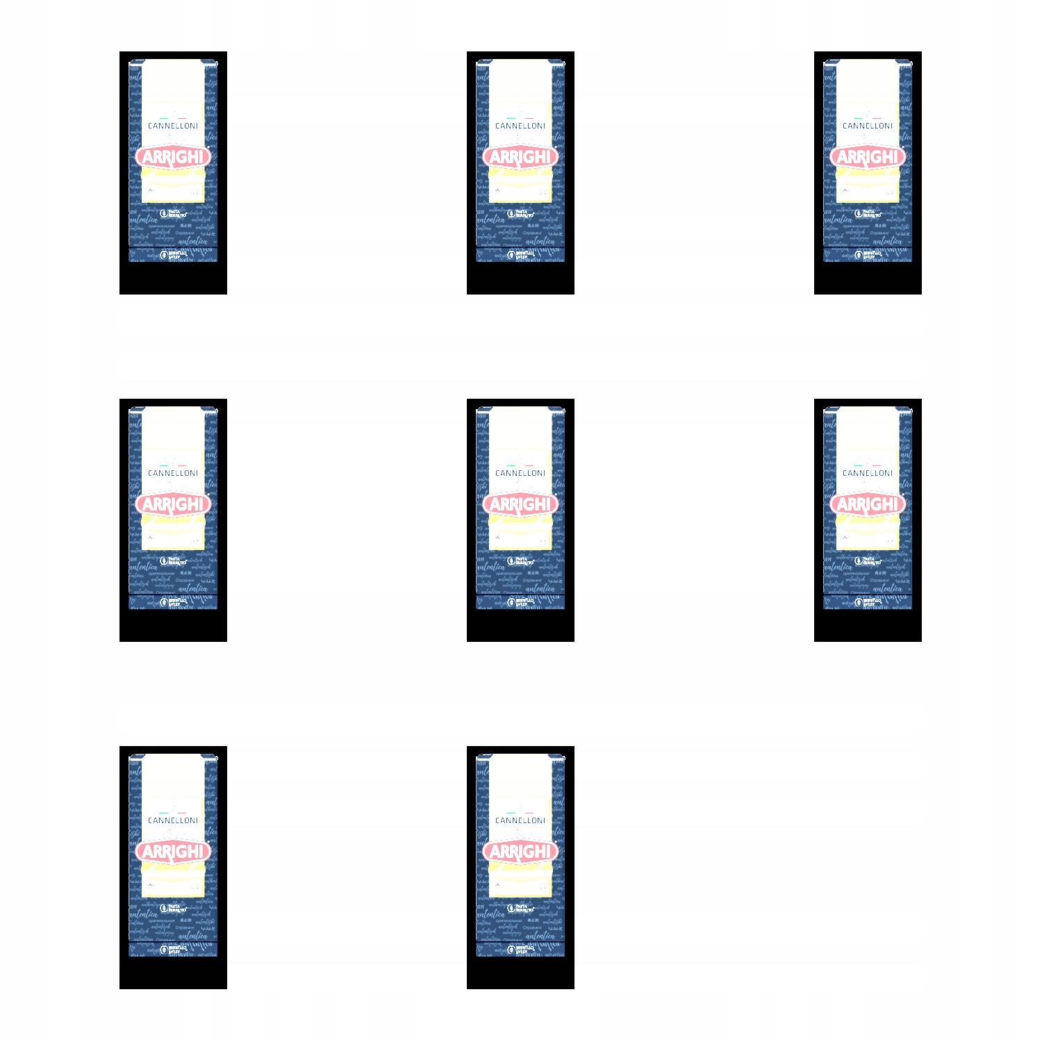 Levně 8 x 250 g Arrighi těstoviny cannelloni