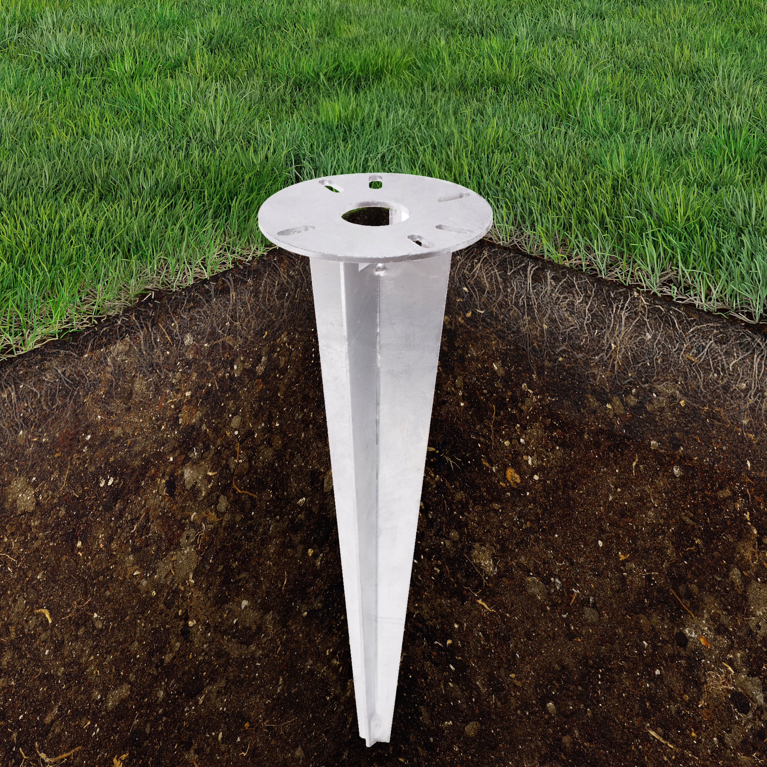 Uniwersalna podstawa, kotwa do lampy ogrodowej Marka Tribecco