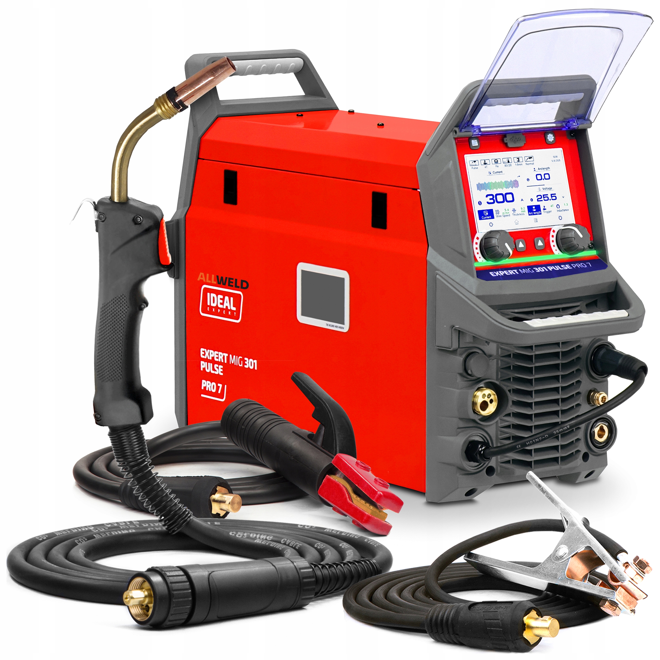 Poloautomatický Svařovací Stroj Ideal Expert Mig 301 Pulse PRO7 LCD Mma Tig 400V 4R