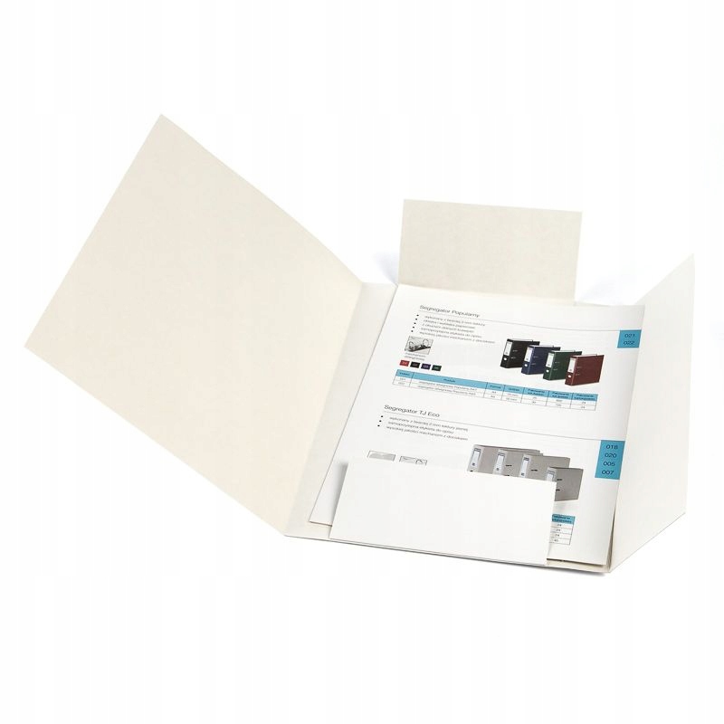 Teczka z gumką A4 gładka podwójnie powlekana biała Format A4