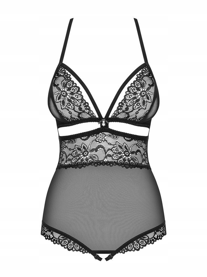 Obsessive Teddy 838-TED-1 Otwarte Body czarne L/XL Marka Obsessive