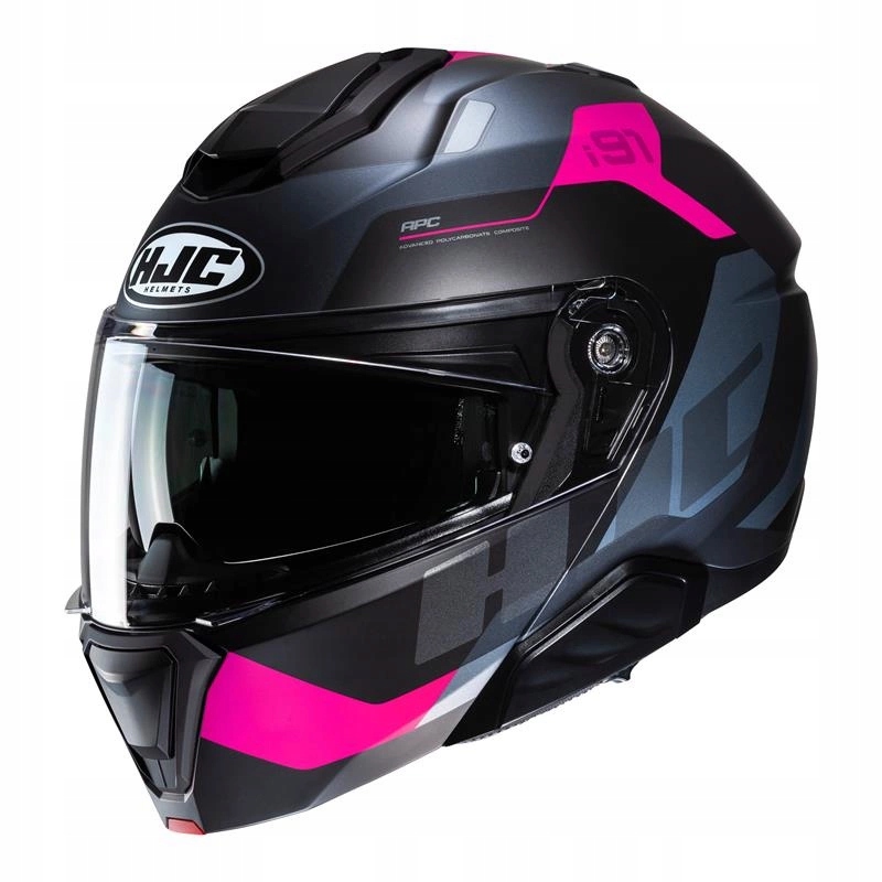 Kask motocyklowy Hjc I91 Carst Black/pink czarny różowy Gratisy