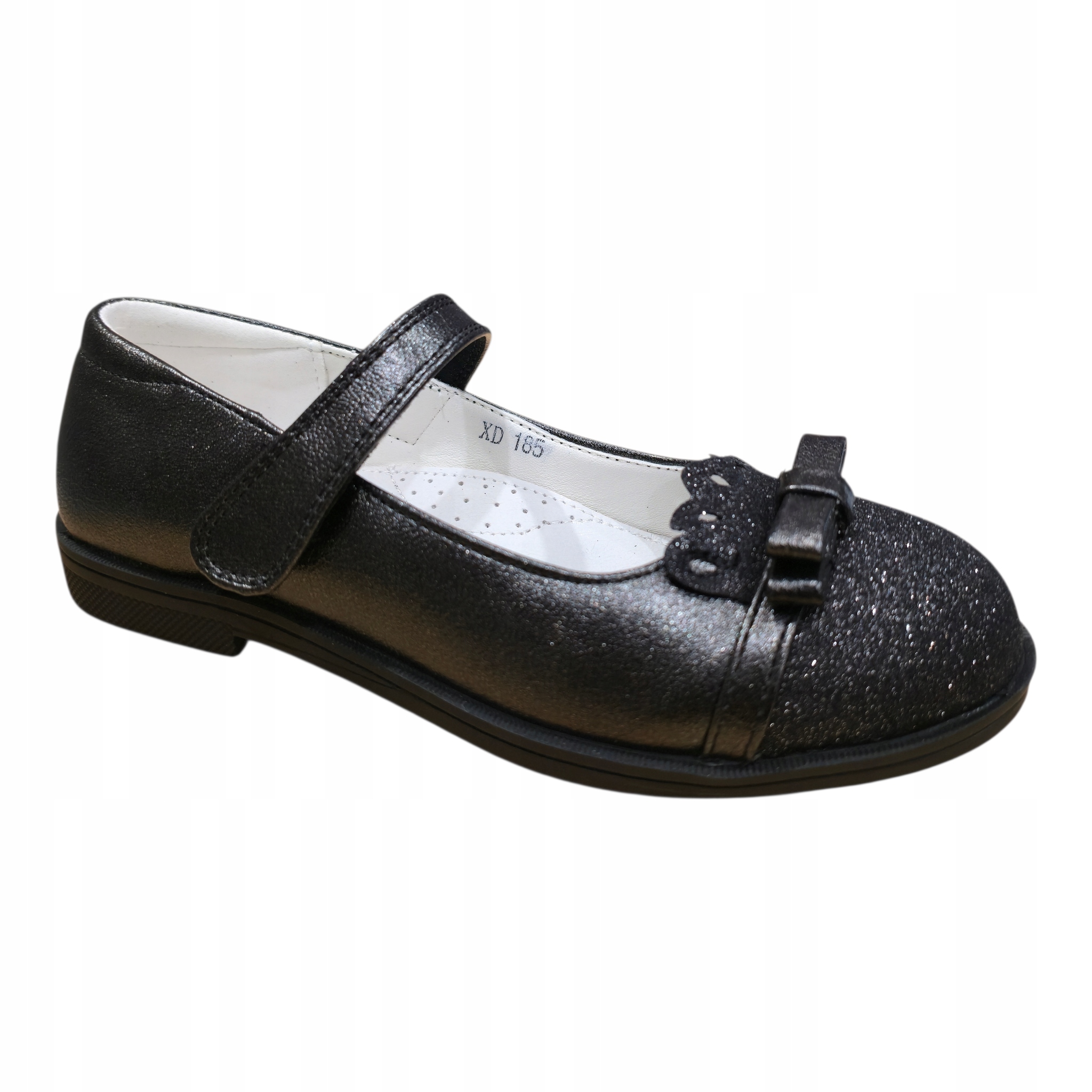 Baleriny Dziewczęce Na Rzepy Buty Do Sukienki Pantofelki 32