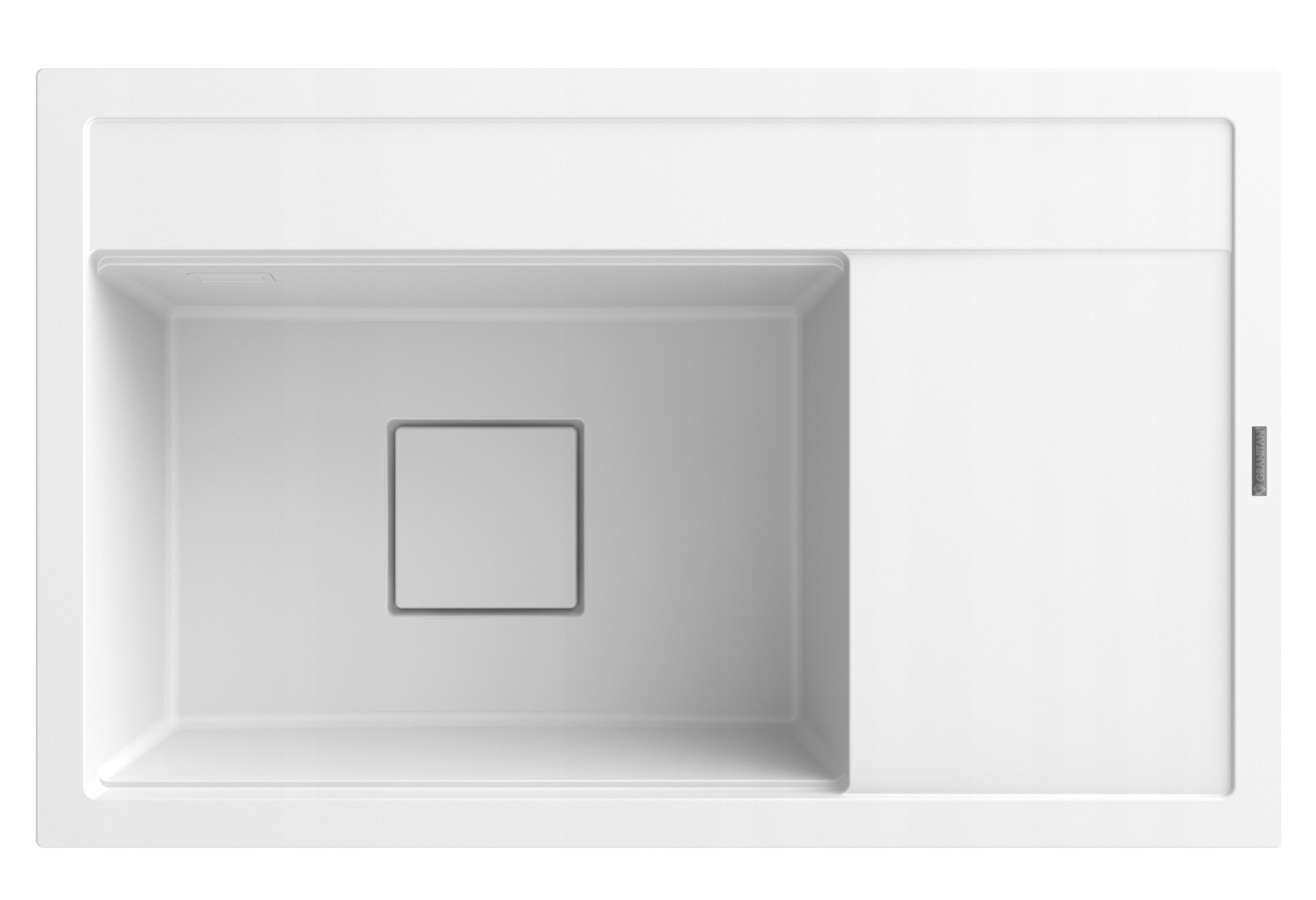 Granitový Drez Rendo Biela Kuchynská Maska, Moderný Kryt