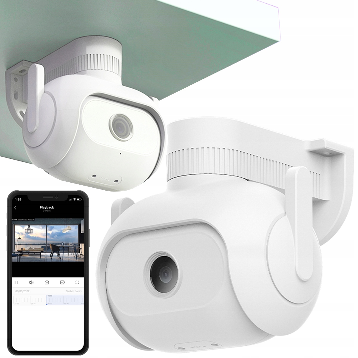 Venkovní Kamera Imilab EC5 360° 3MPx 2K IP66