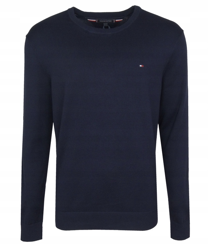 Tommy Hilfiger pánský svetr, bavlněný, tmavě modrý, XXL