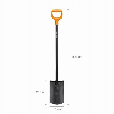 FISKARS Szpadel SOLID prosty metalowy 1066717 łopa Marka Fiskars