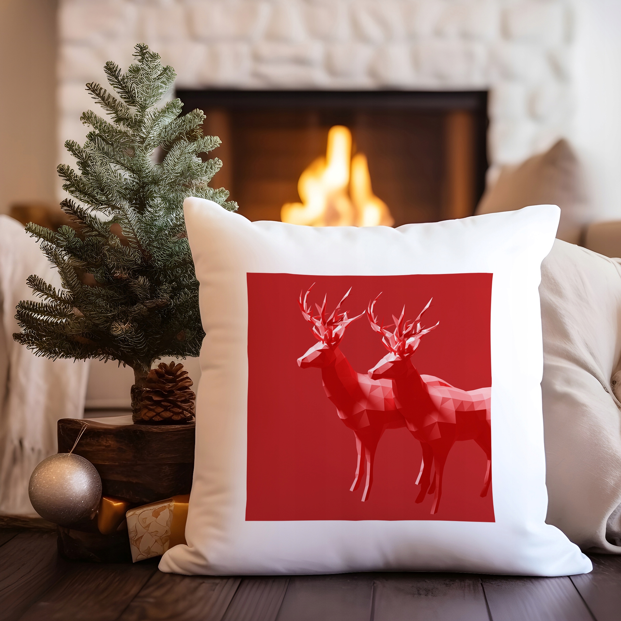 POSZEWKA DEKORACYJNA 40x40 ŚWIĄTECZNA Z NADRUKIEM Zastosowanie inne