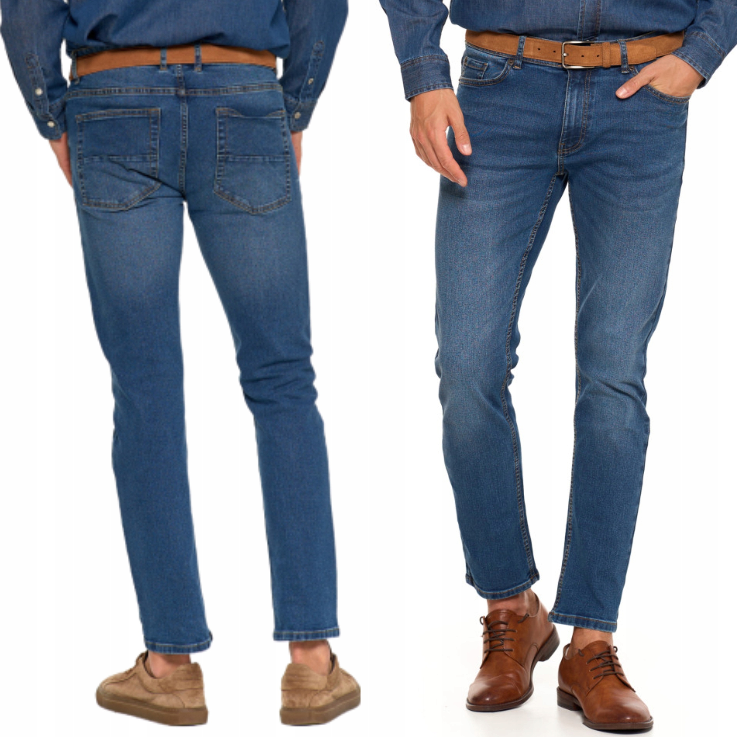 Pánské bavlněné džínové kalhoty Stylové Klasické Moraj 34