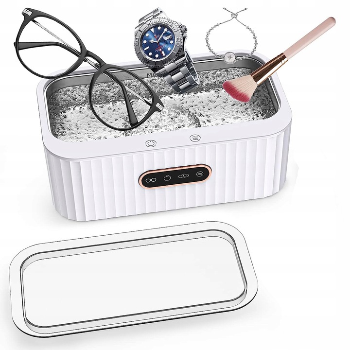 Ultrazvuková Myčka, Kosmetický Sterilizátor 400 ML 45000 Hz, Brýle, Hodinky