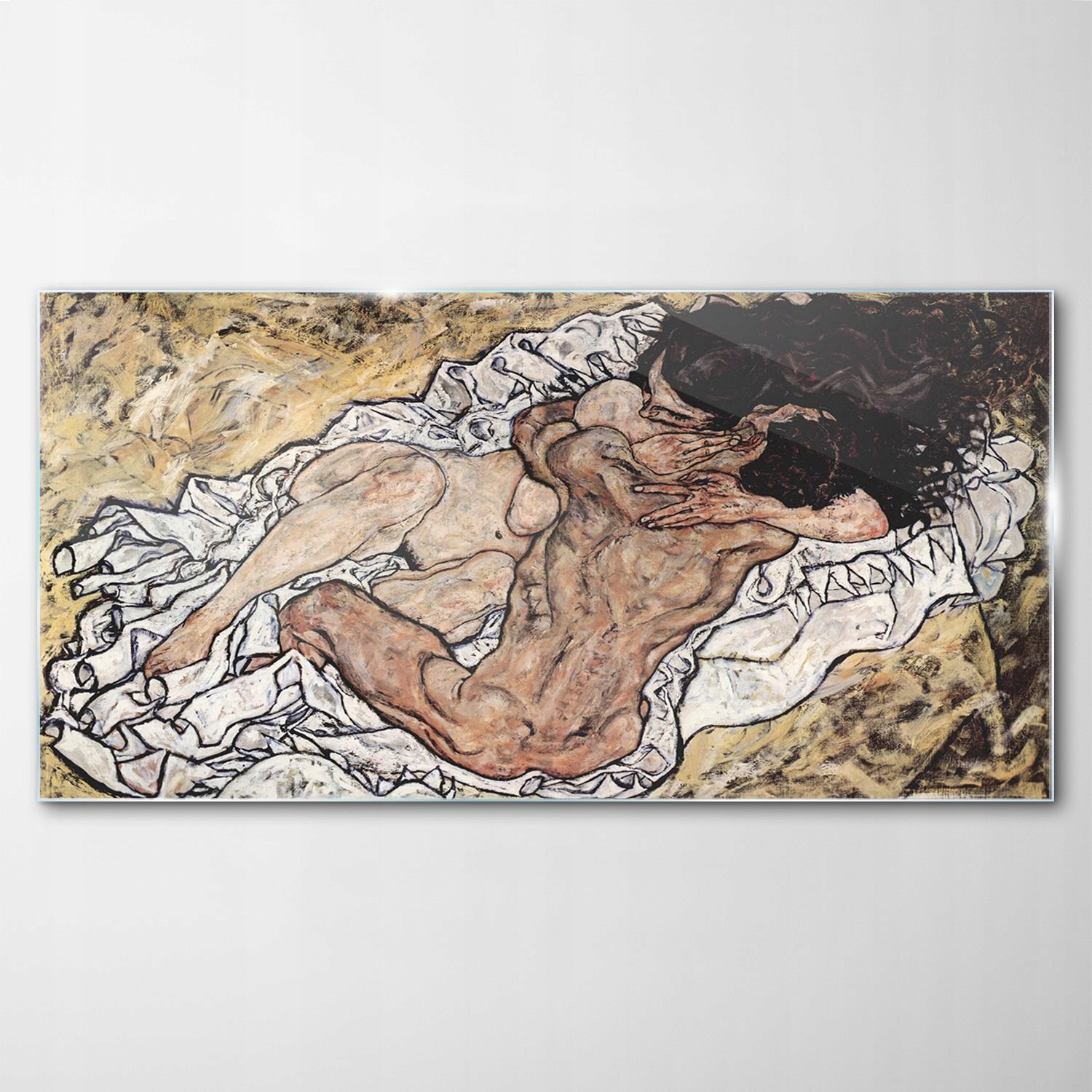 

Obraz Szklany Dekor Egon Schiele Vintage 120x60
