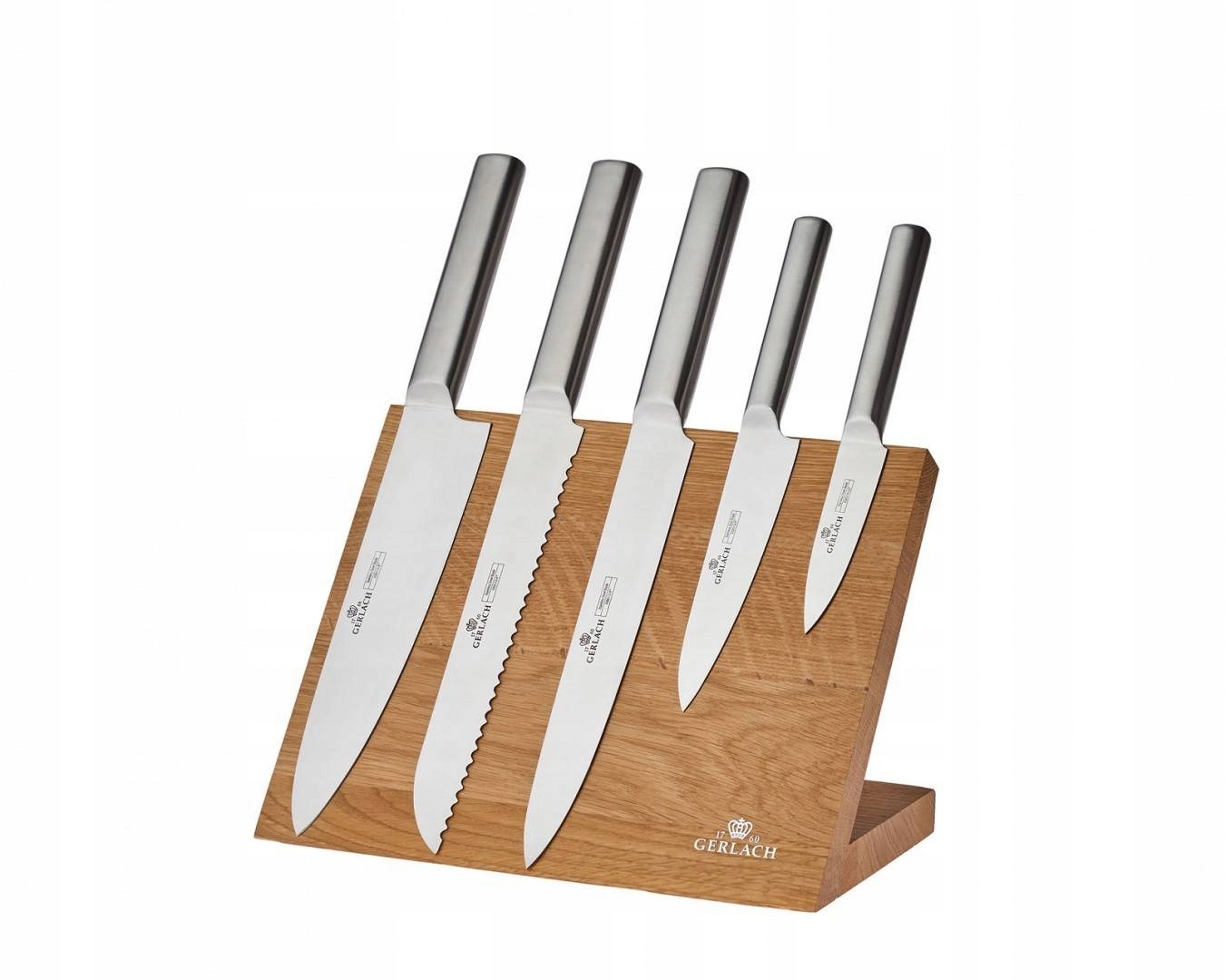 Gerlach Komplet noży z listwą magnetyczną Ambiente Magnetic 5 szt.