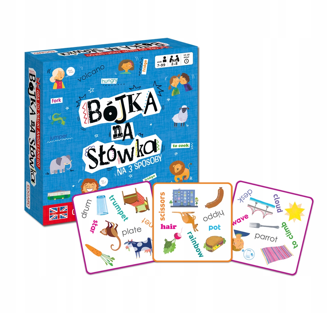 Bójka na Słówka Familijna Planszówka Gra Dziecięca Rozgrywka dla Rodziny