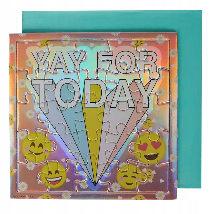 Kartka Urodziny 16,5 x 16,5 cm + puzzle Phonicons