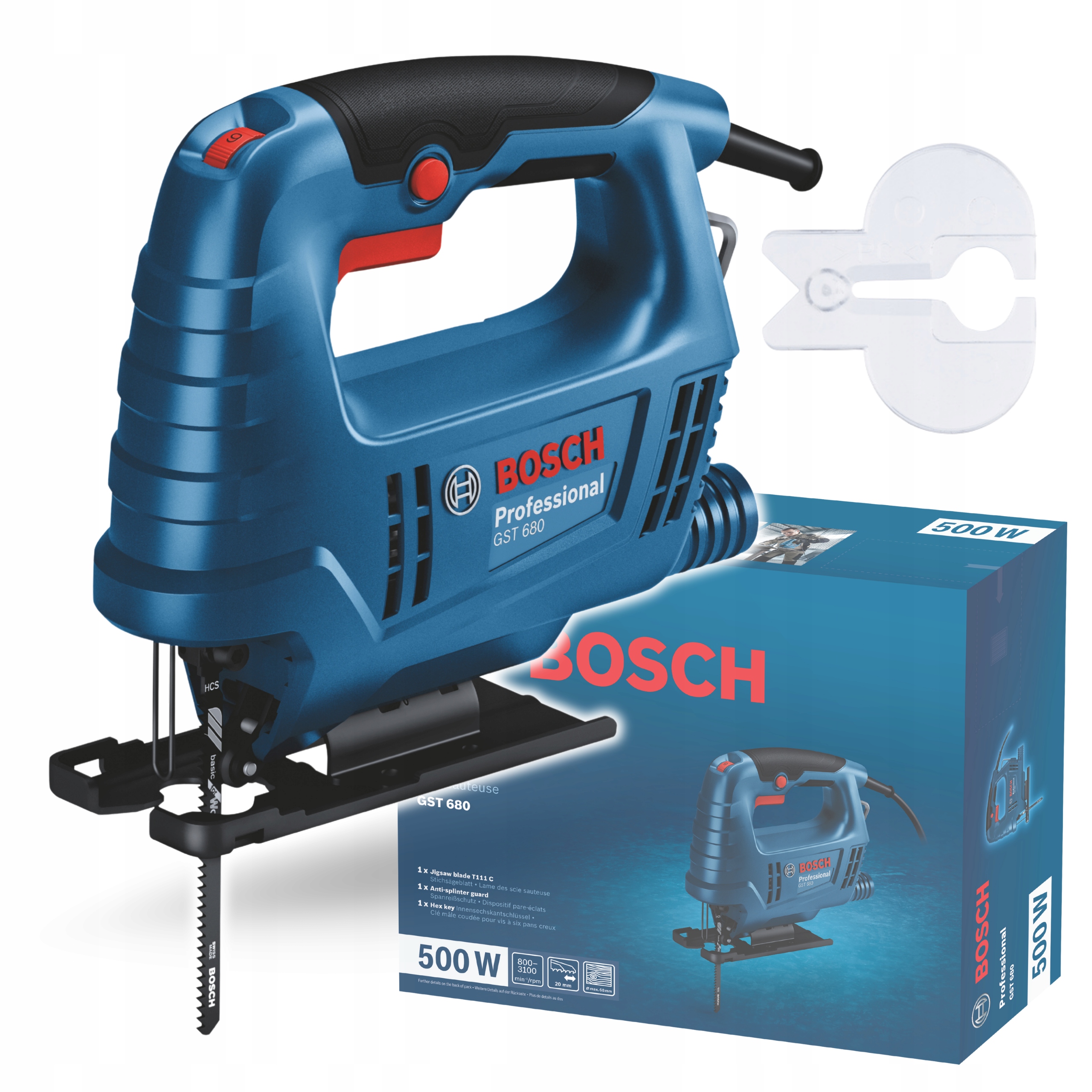 Bosch Professional Gst 680 Wyrzynarka sieciowa korpus solo 500W 06015B4020