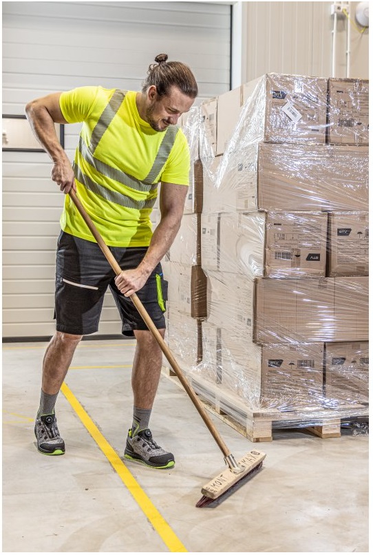 HOGERT T-SHIRT KOSZULKA OSTRZEGAWCZY ODBLASKOWY BAWEŁNA ŻÓŁTY R. 3XL 58 Model JURAL II